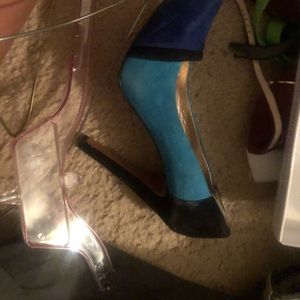 BCBG heels colorblock  beautiful  size 7